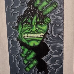 Green Hulk Canvas Art